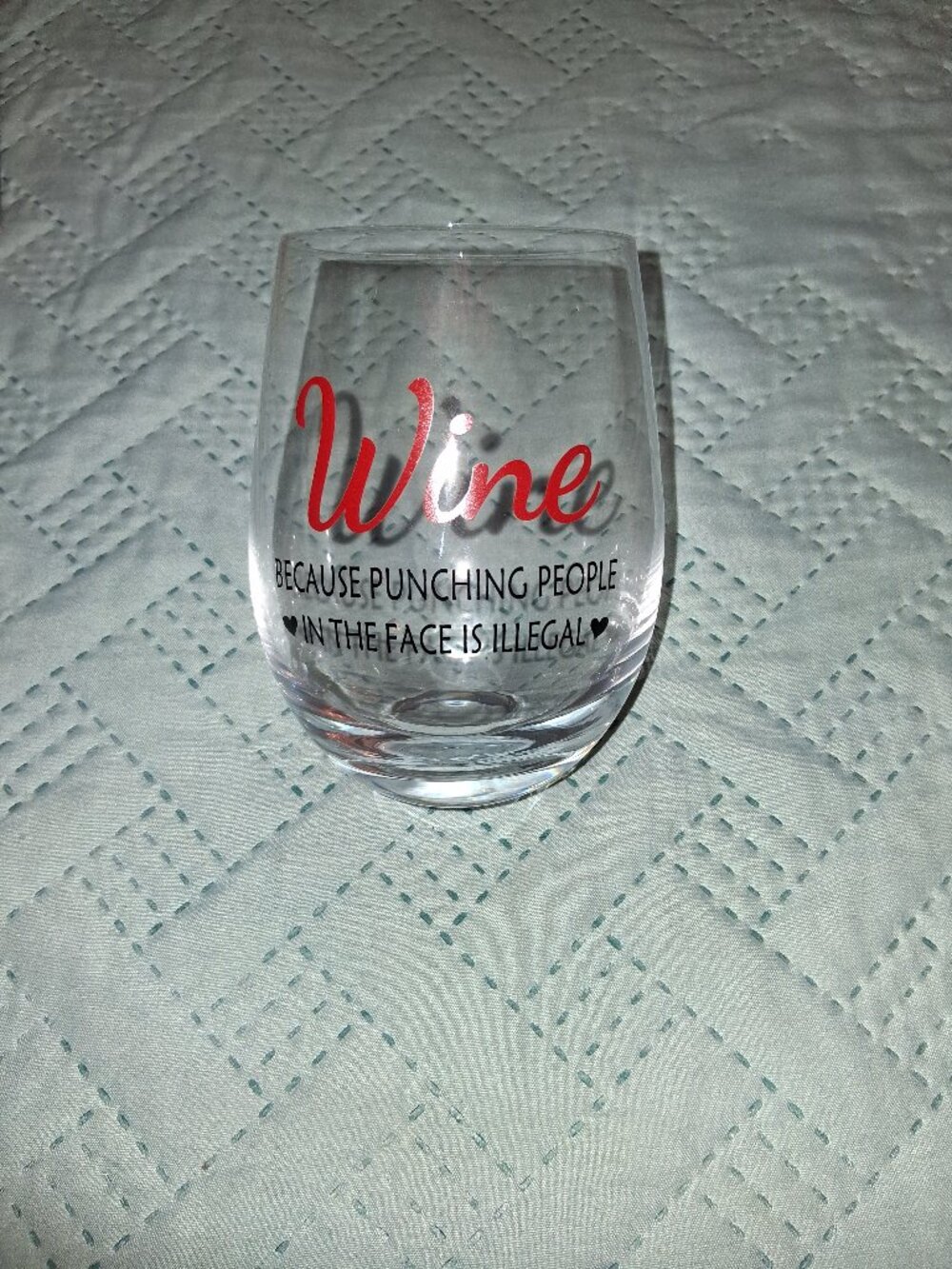 NEW! 17 oz. Novelty Wine Glass